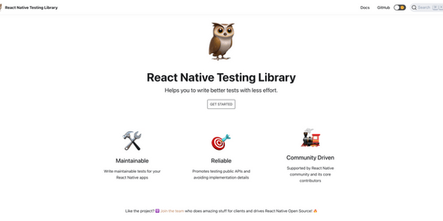 React Native Testing Library